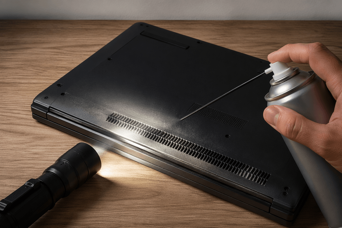 Clean airflow safely: vents, filters, and dust buildup