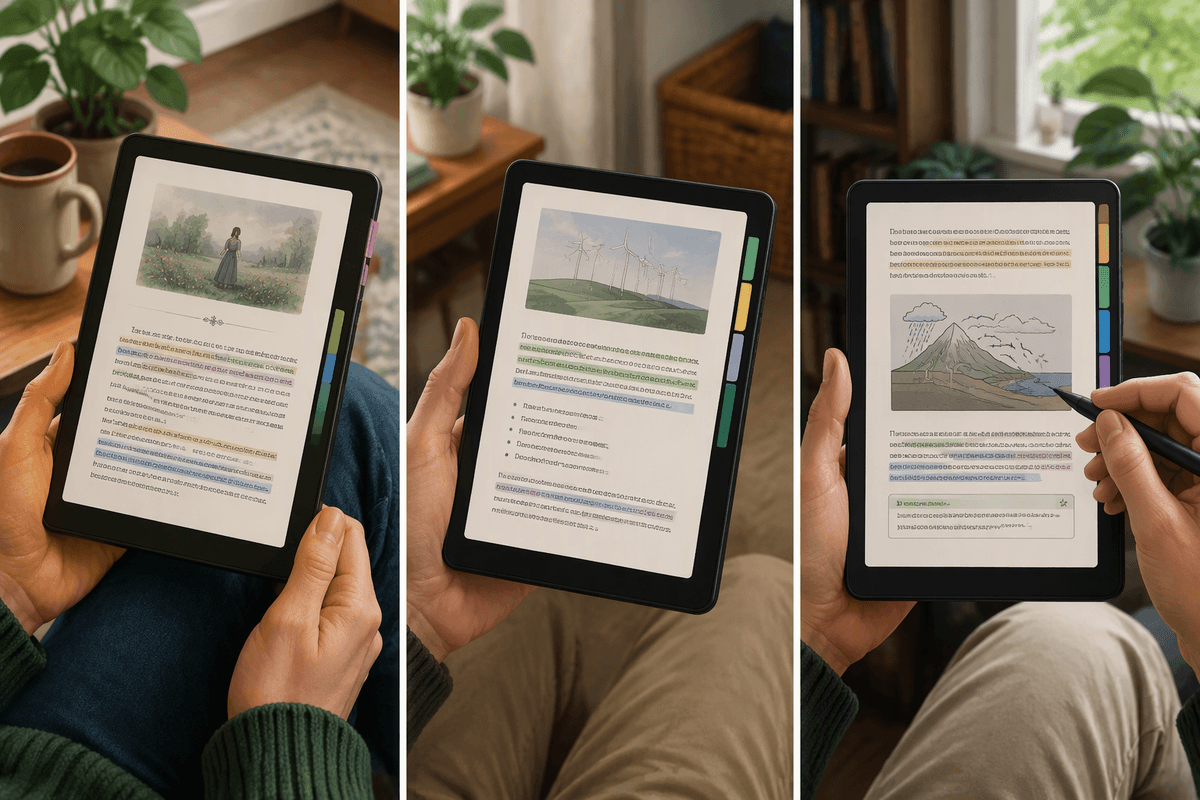 What the Clara Colour changes in everyday reading