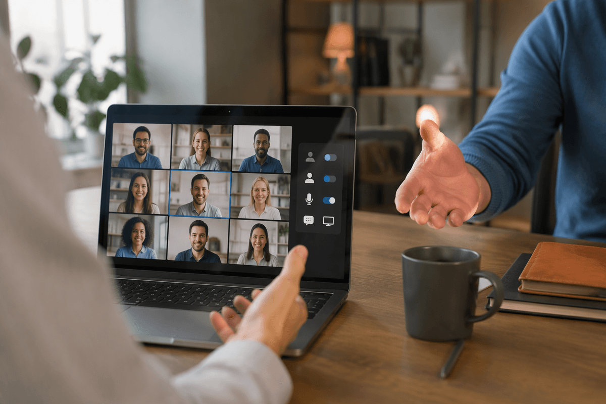 During the meeting: hand off control without derailing the call
